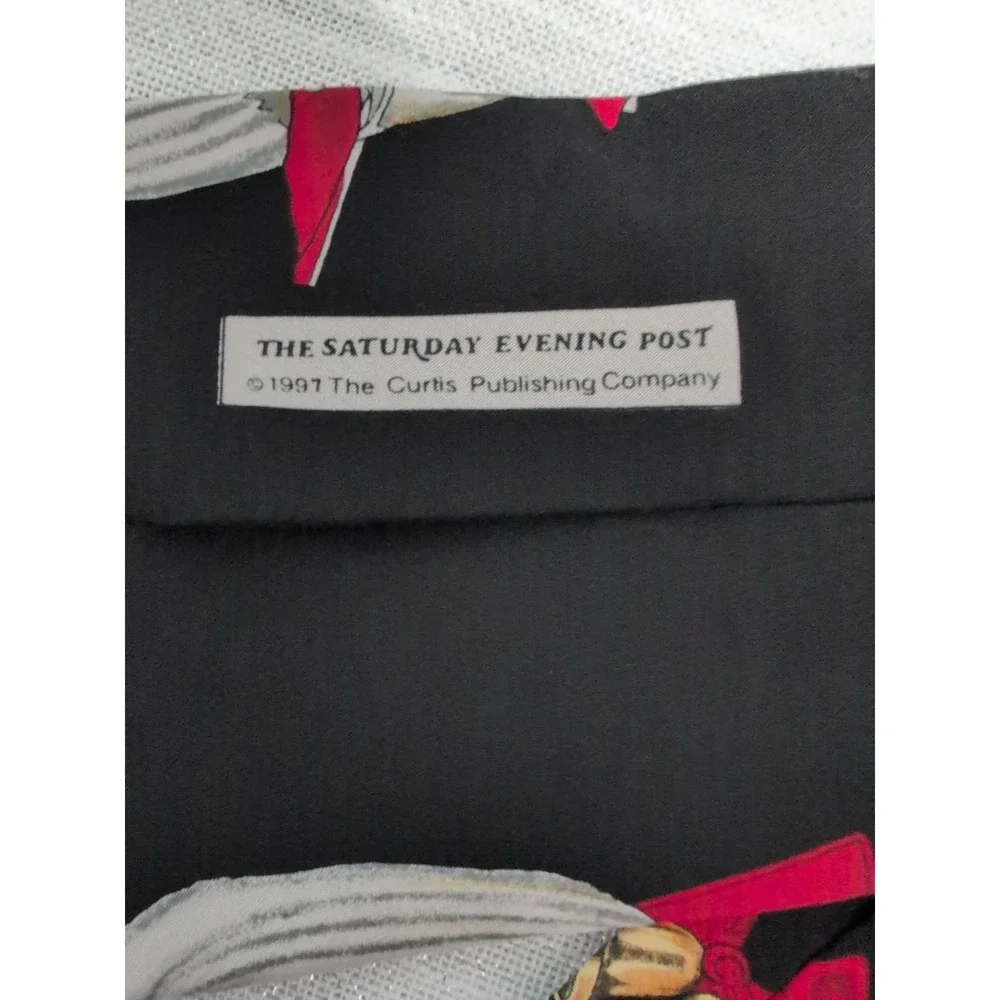 Vintage 1997 The Saturday Evening Post‎ Silk Christmas Choir Boys Necktie Canada